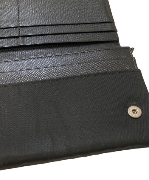 PRADA（プラダ）PRADA (プラダ) テスートナイロン ロングウォレット ブラック サイズ:下記参照の古着・服飾アイテム