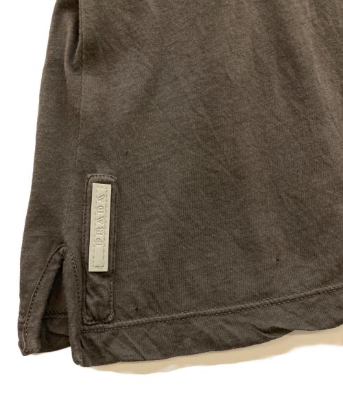 PRADA SPORTS（プラダスポーツ）PRADA SPORTS (プラダスポーツ) スリットTシャツ グレー サイズ:XLの古着・服飾アイテム