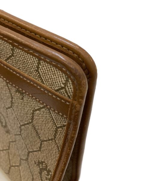 Christian Dior（クリスチャン ディオール）Christian Dior (クリスチャン ディオール) ハニカム柄ガマ口ポーチ ベージュの古着・服飾アイテム