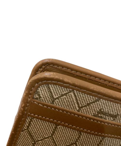 Christian Dior（クリスチャン ディオール）Christian Dior (クリスチャン ディオール) ハニカム柄ガマ口ポーチ ベージュの古着・服飾アイテム