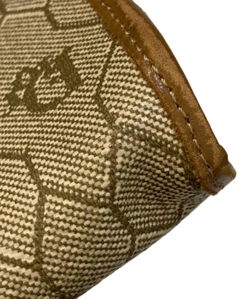 Christian Dior（クリスチャン ディオール）Christian Dior (クリスチャン ディオール) ハニカム柄ガマ口ポーチ ベージュの古着・服飾アイテム