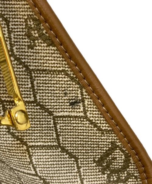 Christian Dior（クリスチャン ディオール）Christian Dior (クリスチャン ディオール) ハニカム柄ガマ口ポーチ ベージュの古着・服飾アイテム