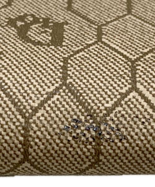 Christian Dior（クリスチャン ディオール）Christian Dior (クリスチャン ディオール) ハニカム柄ガマ口ポーチ ベージュの古着・服飾アイテム