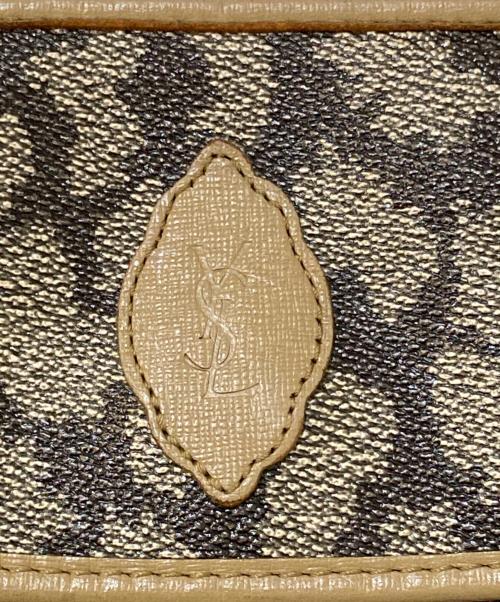 Yves Saint Laurent（イヴサンローラン）Yves Saint Laurent (イヴサンローラン) ジラフパターン セカンドバッグ ベージュの古着・服飾アイテム