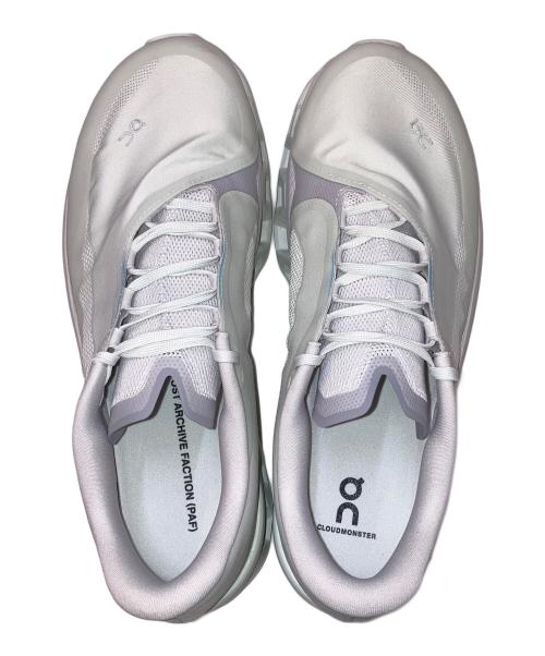 on（オン）On (オン) POST ARCHIVE FACTION (PAF) (ポストアーカイブファクション) CLOUDMONSTER 2 ホワイト×アイボリー サイズ:30㎝の古着・服飾アイテム