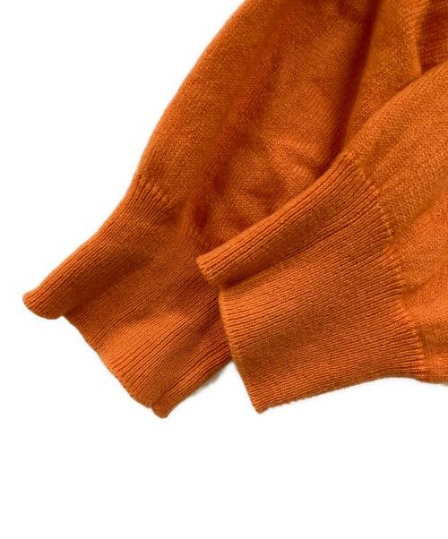 HERMES（エルメス）HERMES (エルメス) カシミヤVネックニット オレンジ サイズ:Ｍの古着・服飾アイテム