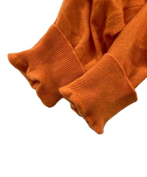 HERMES（エルメス）HERMES (エルメス) カシミヤVネックニット オレンジ サイズ:Ｍの古着・服飾アイテム