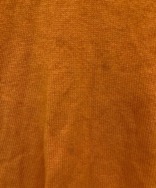 HERMES（エルメス）HERMES (エルメス) カシミヤVネックニット オレンジ サイズ:Ｍの古着・服飾アイテム