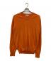 HERMES（エルメス）の古着「カシミヤVネックニット」｜オレンジ