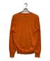 HERMES (エルメス) カシミヤVネックニット オレンジ サイズ:Ｍ：25000円
