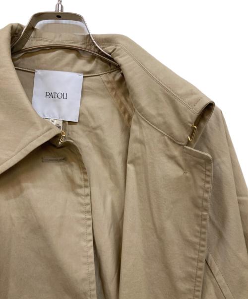 patou（パトゥ）patou (パトゥ) オーガニックコットン ライトウェイト トレンチコート ベージュ サイズ:34の古着・服飾アイテム
