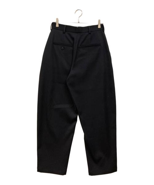 LOEFF（ロエフ）LOEFF (ロエフ) ダブルクロスボンタントラウザーパンツ ブラック サイズ:2の古着・服飾アイテム