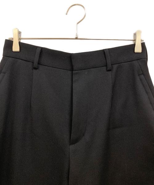 LOEFF（ロエフ）LOEFF (ロエフ) ダブルクロスボンタントラウザーパンツ ブラック サイズ:2の古着・服飾アイテム