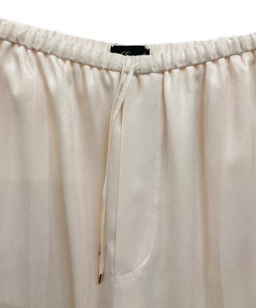 DRAWER（ドゥロワー）DRAWER (ドゥロワー) Satin Gather PANTS ピンク サイズ:36の古着・服飾アイテム