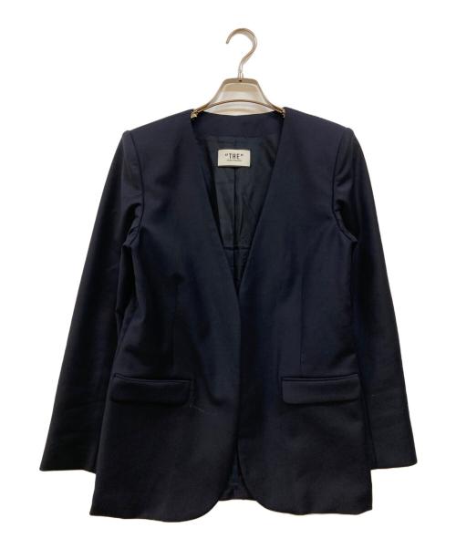 THIRD MAGAZINE（サードマガジン）THIRD MAGAZINE (サードマガジン) ノーカラージャケット ネイビー サイズ:2の古着・服飾アイテム