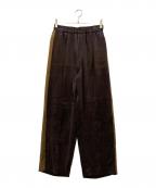 ASTRAETアストラット）の古着「キュプラ ツイル ソクショウ ワイドパンツ」｜ブラウン