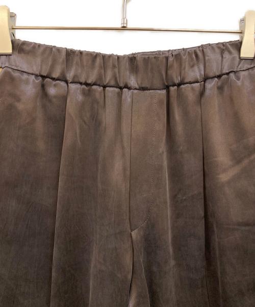 ASTRAET（アストラット）ASTRAET (アストラット) キュプラ ツイル ソクショウ ワイドパンツ ブラウン サイズ:1の古着・服飾アイテム