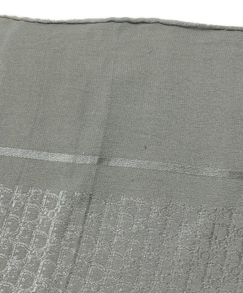 Christian Dior（クリスチャン ディオール）Christian Dior (クリスチャン ディオール) トロッター総柄 シルクスカーフ グレーの古着・服飾アイテム
