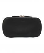 JIL SANDERジルサンダー）の古着「Tradition Logo-Debossed Leather Belt Bag」｜ブラック