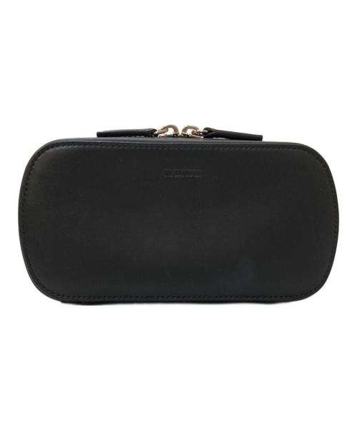 JIL SANDER（ジルサンダー）JIL SANDER (ジルサンダー) Tradition Logo-Debossed Leather Belt Bag ブラックの古着・服飾アイテム