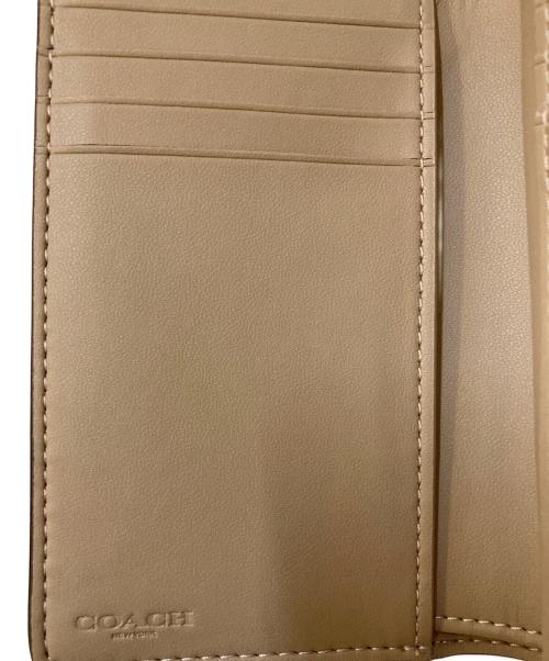 COACH（コーチ）COACH (コーチ) ミディアム コーナー ジップ ウォレット シグネチャー キャンバス ベージュの古着・服飾アイテム