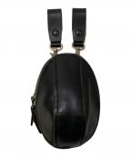 corboコルボ）の古着「レザーショルダーバッグ」｜ブラック