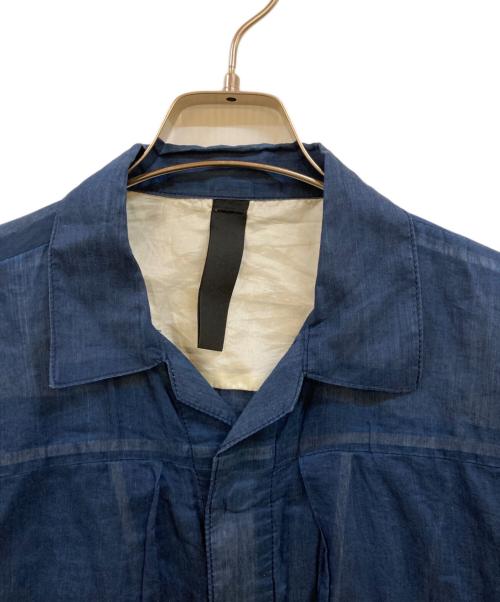 SHINYA KOZUKA（シンヤコズカ）SHINYA KOZUKA (シンヤコズカ) シースルートラッカージャケット ブルー サイズ:Ｍの古着・服飾アイテム