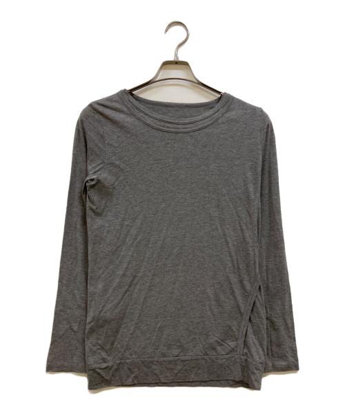 YOHJI YAMAMOTO（ヨウジヤマモト）YOHJI YAMAMOTO (ヨウジヤマモト) layered design cut-and-sew top グレー サイズ:2の古着・服飾アイテム