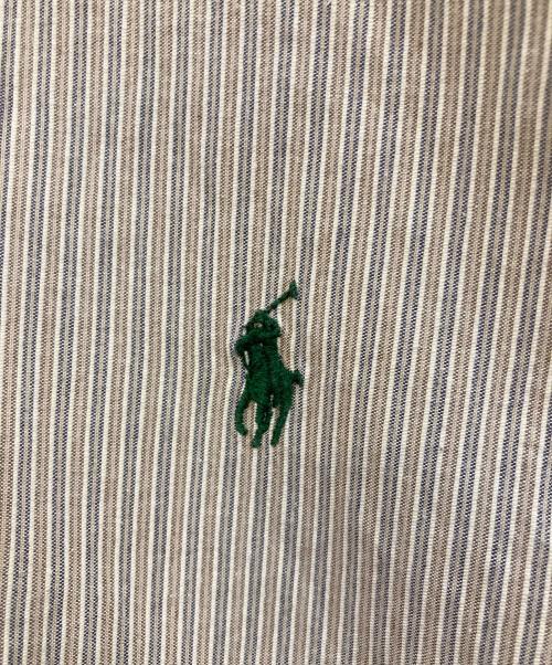 RALPH LAUREN（ラルフローレン）RALPH LAUREN (ラルフローレン) ストライプBDシャツ ベージュ サイズ:Ｌの古着・服飾アイテム