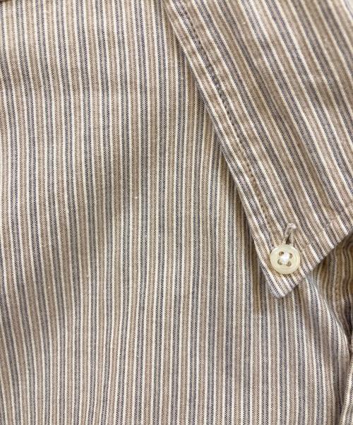 RALPH LAUREN（ラルフローレン）RALPH LAUREN (ラルフローレン) ストライプBDシャツ ベージュ サイズ:Ｌの古着・服飾アイテム