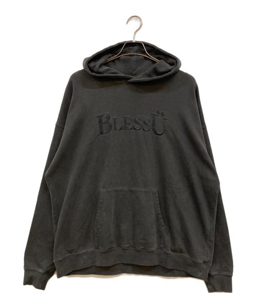 BLESSU（ブレスユー）BLESSU (ブレスユー) pigment logo hoodie グレー サイズ:Ｌの古着・服飾アイテム