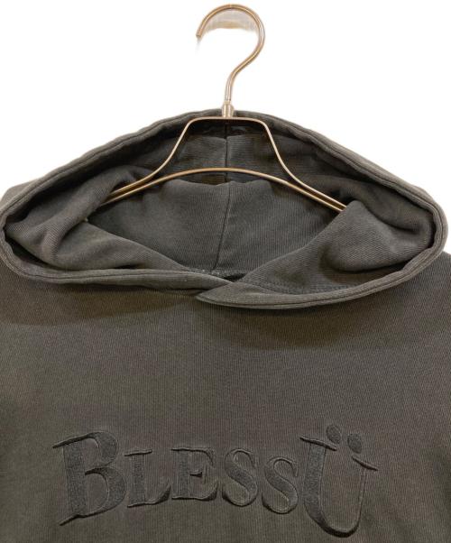 BLESSU（ブレスユー）BLESSU (ブレスユー) pigment logo hoodie グレー サイズ:Ｌの古着・服飾アイテム