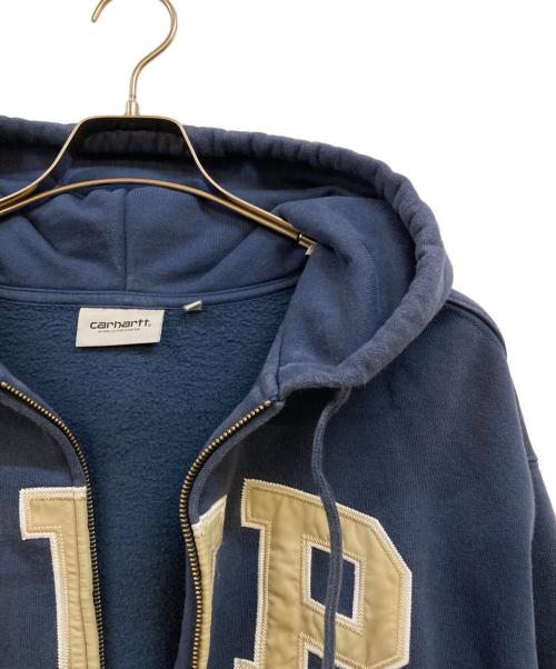 Carhartt WIP（カーハート ワーク イン プログレス）Carhartt WIP (カーハート ワーク イン プログレス) Hooded WIP Sweat Jacket Dusky Blue Stone Washed ネイビー サイズ:Sの古着・服飾アイテム