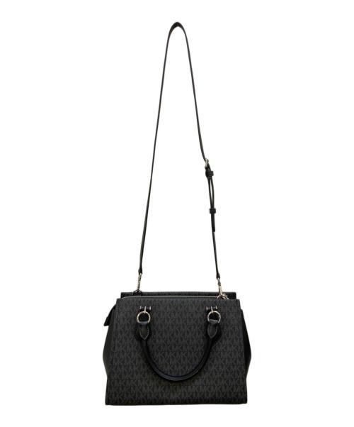MICHAEL KORS（マイケル・コース）MICHAEL KORS (マイケル・コース) サッチェルミディアム2WAYハンドバッグ ブラックの古着・服飾アイテム