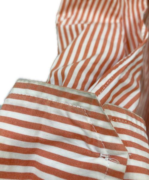 Vivienne Westwood man（ヴィヴィアン ウェストウッド マン）Vivienne Westwood man (ヴィヴィアン ウェストウッド マン) オーブワンポイント刺繍 ストライプシャツ オレンジ サイズ:44の古着・服飾アイテム