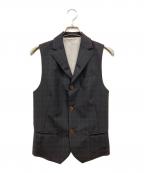 Vivienne Westwood manヴィヴィアン ウェストウッド マン）の古着「インサイドアウト オーブ 総柄ジレ」｜グレー