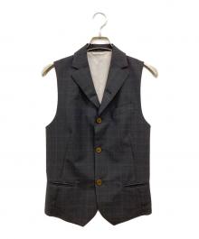 Vivienne Westwood man（ヴィヴィアン ウェストウッド マン）の古着「インサイドアウト オーブ 総柄ジレ」｜グレー
