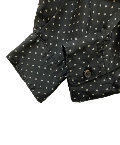 COMME des GARCONS COMME des GARCONS（コムデギャルソン コムデギャルソン）COMME des GARCONS COMME des GARCONS (コムデギャルソン コムデギャルソン) ドットフリルシャツ ブラック サイズ:XSの古着・服飾アイテム