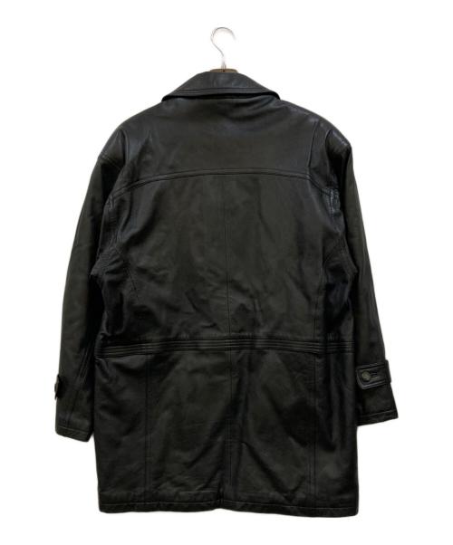 PIERRE BALMAIN（ピエール バルマン）PIERRE BALMAIN (ピエール バルマン) レザーカーコート ブラック サイズ:Ｍの古着・服飾アイテム