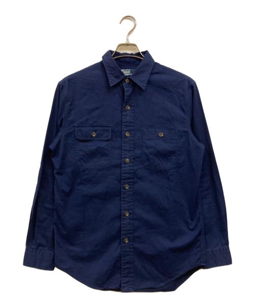 POLO RALPH LAUREN（ポロ・ラルフローレン）POLO RALPH LAUREN (ポロ・ラルフローレン) elbow patch military shirt ネイビー サイズ:Ｍの古着・服飾アイテム
