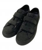 nonnativeノンネイティブ）の古着「ヌバックレザーストラップスニーカー」｜ブラック