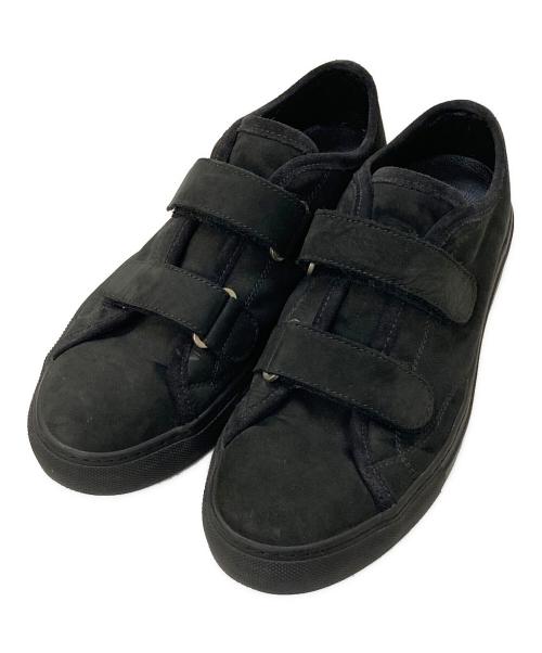 nonnative（ノンネイティブ）nonnative (ノンネイティブ) ヌバックレザーストラップスニーカー ブラック サイズ:41の古着・服飾アイテム