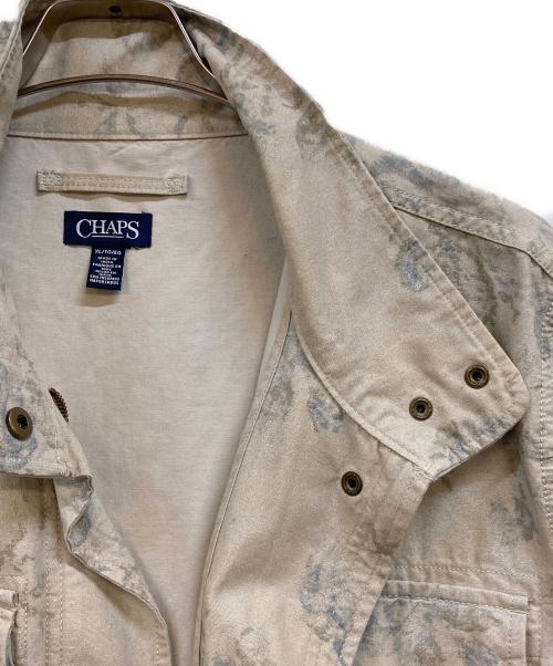 CHAPS（チャップス）CHAPS (チャップス) フローラルパターン M-65型 カバーオール ベージュ サイズ:XLの古着・服飾アイテム