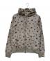 A BATHING APE（アベイシングエイプ）の古着「football Milo monogram BAPE full zip hoodie」｜グレー