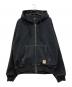 stussy（ステューシー）の古着「DOUBLE FACE LABEL ZIP HOODIE」｜ブラック