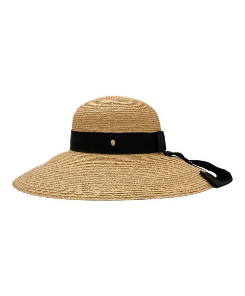 HELEN KAMINSKI（ヘレンカミンスキー）HELEN KAMINSKI (ヘレンカミンスキー) CORI サンハット グログランリボン ラフィアハット ベージュ サイズ:ONE SIZEの古着・服飾アイテム