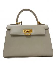 CARBOTTI（カルボッティ）の古着「ELENA 243 2WAYレザーショルダーバッグ」｜ベージュ