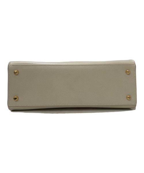 CARBOTTI（カルボッティ）CARBOTTI (カルボッティ) ELENA 243 2WAYレザーショルダーバッグ ベージュの古着・服飾アイテム
