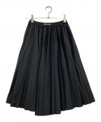 N°21ヌメロヴェントゥーノ）の古着「ウールプリーツスカート」｜ブラック