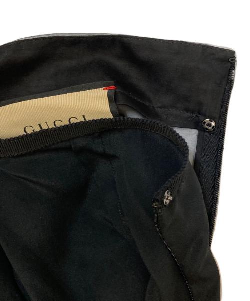 GUCCI（グッチ）GUCCI (グッチ) シルクシアースカート ブラック サイズ:42の古着・服飾アイテム